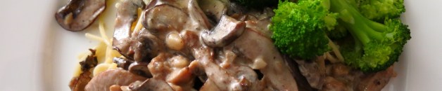 Garlic Chicken Porcini Pasta